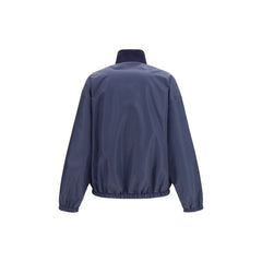 Miu Miu Blue Polyester Full-Length Jacket