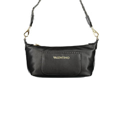 Mario Valentino Nero Polyurethane Women's Bag with Adjustable Shoulder Strap