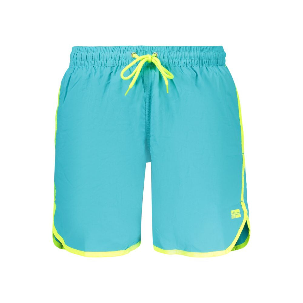 Noorwegen 1963 Azzurro Polyamide Heren Zwemshorts