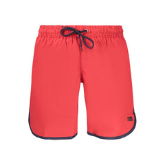 Noorwegen 1963 Rosso Polyamide Zwemshort voor Heren