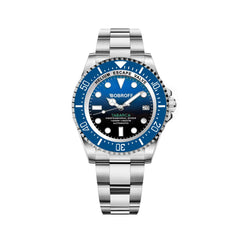 Bobroff Zilver Roestvrijstalen Sport Horloge