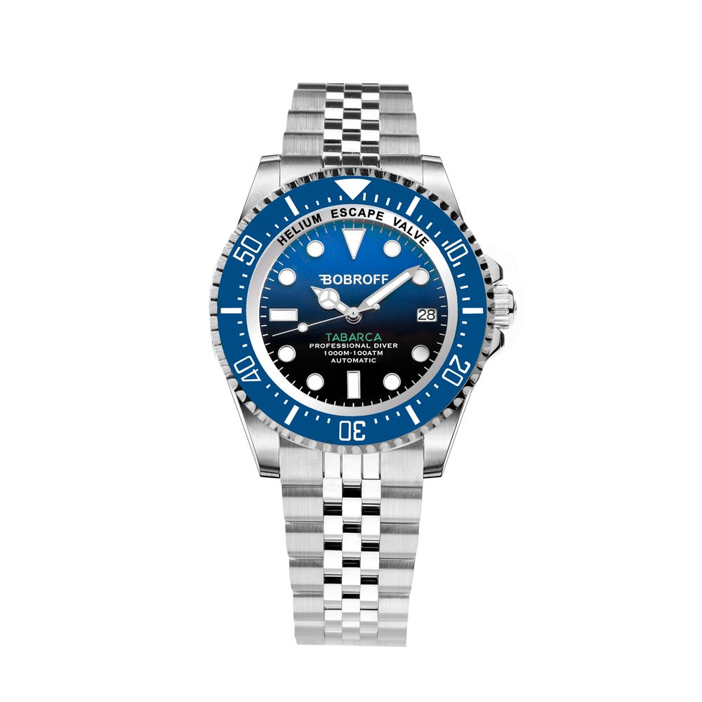 Bobroff Zilver Roestvrijstalen Sport Horloge