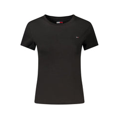 Tommy Hilfiger Black Cotton Women's T-Shirt