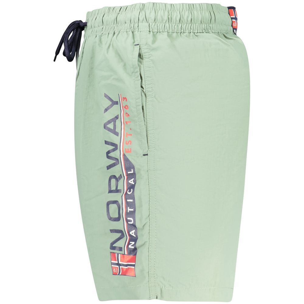 Noorwegen 1963 Groene polyamide herenzwemkleding