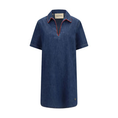 Valentino Blue Cotton Casual Dress