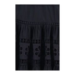 Charo Ruiz Black Cotton Casual Dress