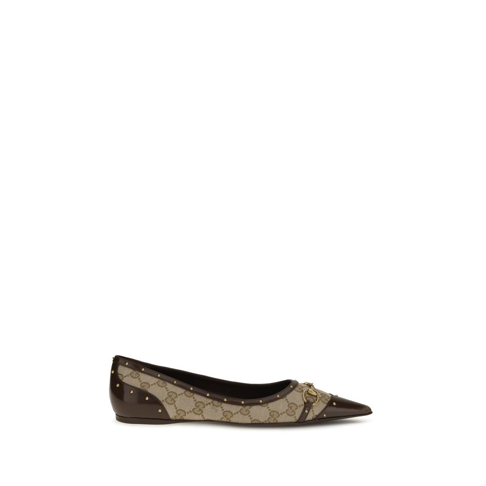 Gucci Beige Polyester Ballerina's