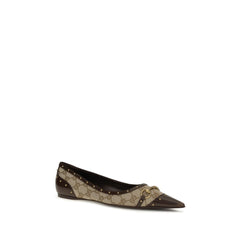 Gucci Beige Polyester Ballerina's