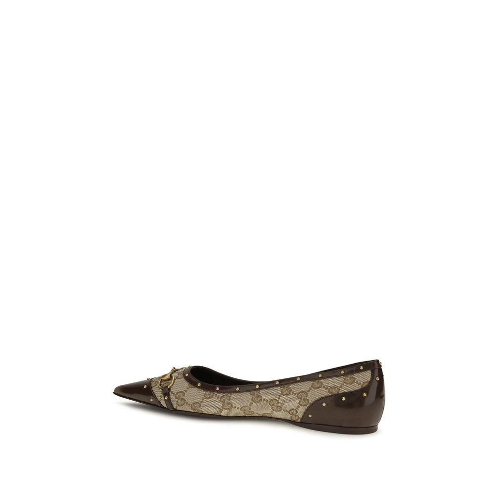 Gucci Beige Polyester Ballerina's