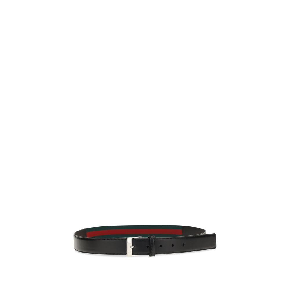 Gucci Zwarte Kalfsleren Bos Taurus Normale Riem