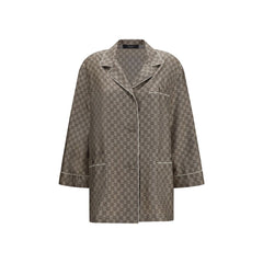 Gucci Beige Silk Dress Shirt