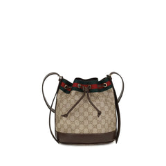 Gucci Beige Katoenen Bucket Tas