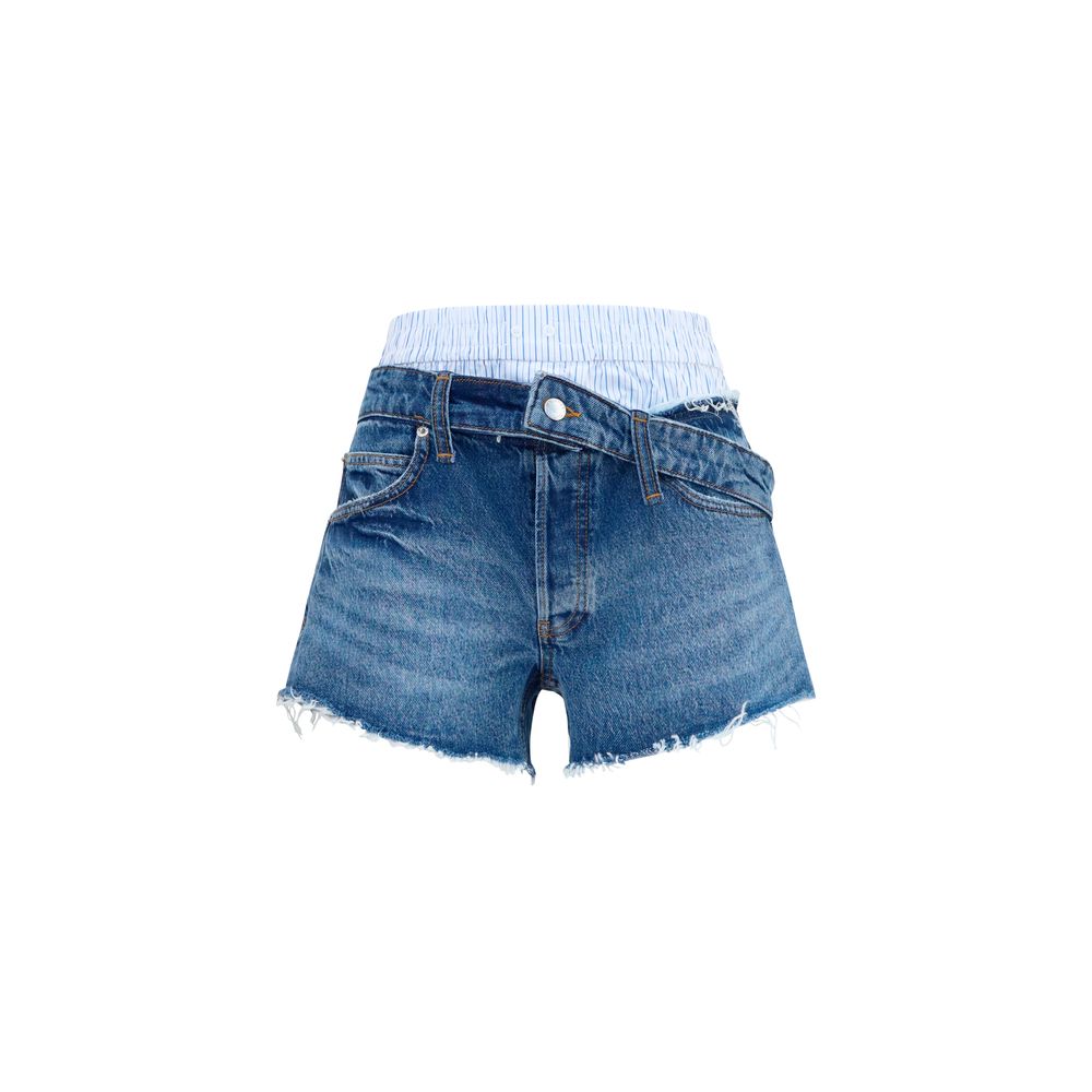 Alexander Wang Blauwe Katoenen Bermudashort