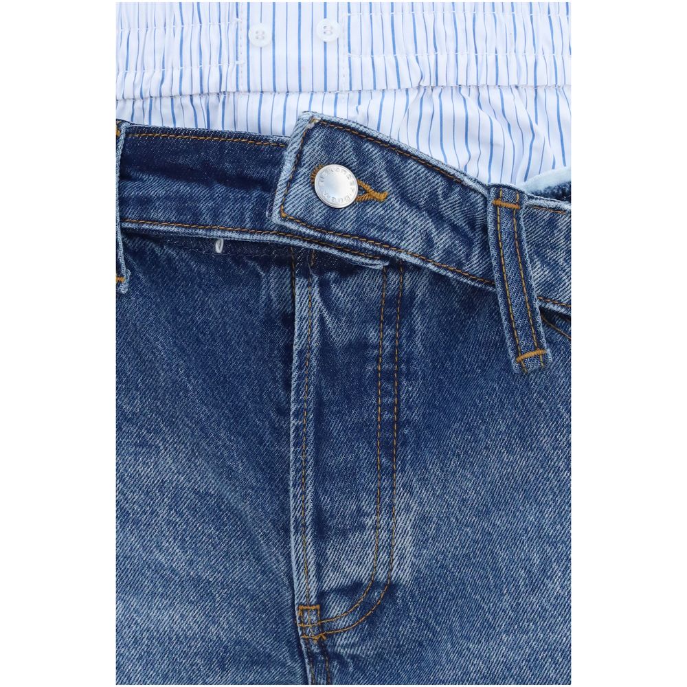 Alexander Wang Blauwe Katoenen Bermudashort
