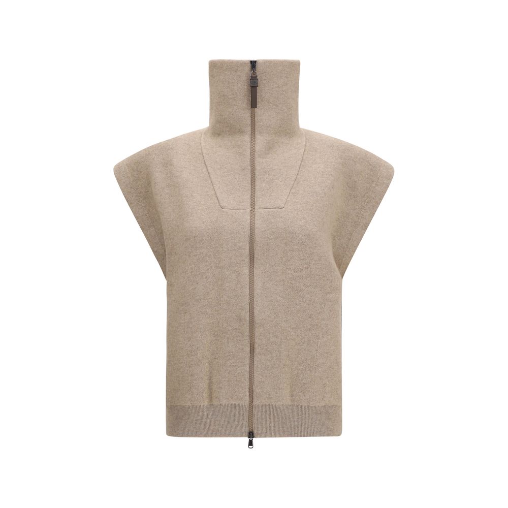 Brunello Cucinelli Beige Kasjmier Cardigan