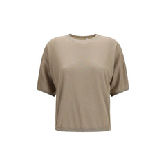 Brunello Cucinelli Beige Cashmere T-Shirt