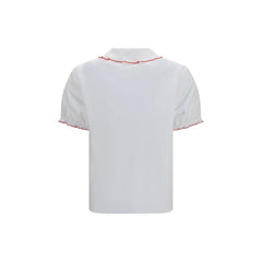 Miu Miu White Cotton Blouse