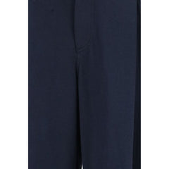 Brunello Cucinelli Blue Cotton Casual Pants
