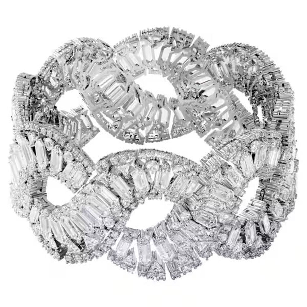 Swarovski Grijze Roestvrijstalen Armband