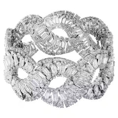 Swarovski Grijze Roestvrijstalen Armband