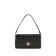 Tory Burch Black Calf Leather Bos Taurus Shoulder Bag
