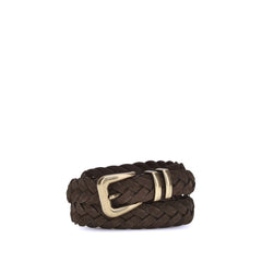 Brunello Cucinelli Bruin Kalfsleren Bos Taurus Riem