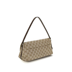 Gucci bruine stoffen handtas