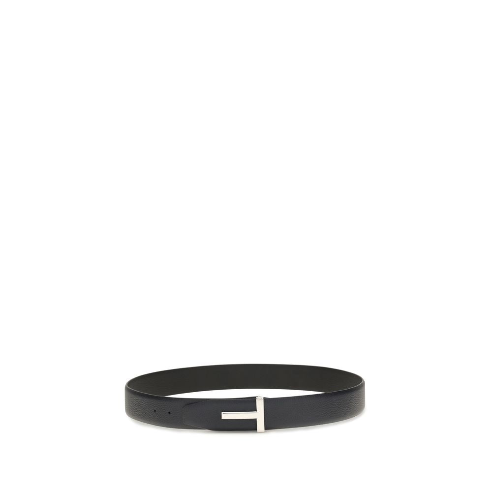 Tom Ford Zwarte Kalfsleren Bos Taurus Riem