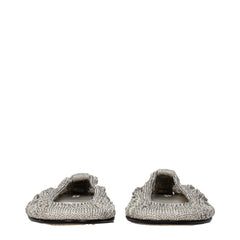 Isabel Marant Grijze stoffen ballerina's