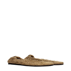 Isabel Marant gouden stoffen ballerina's