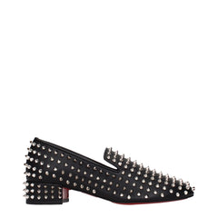 Christian Louboutin Zwarte Leren Instappers