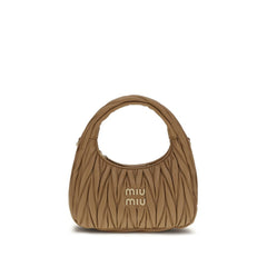 Miu Miu Beige Lamb Ovis Aries Aries Handbag