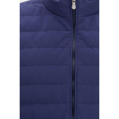 Brunello Cucinelli Blue Polyester Sleeveless Jacket