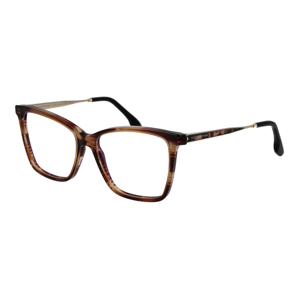 Victoria Beckham bruine metalen en plastic bril (monturen)