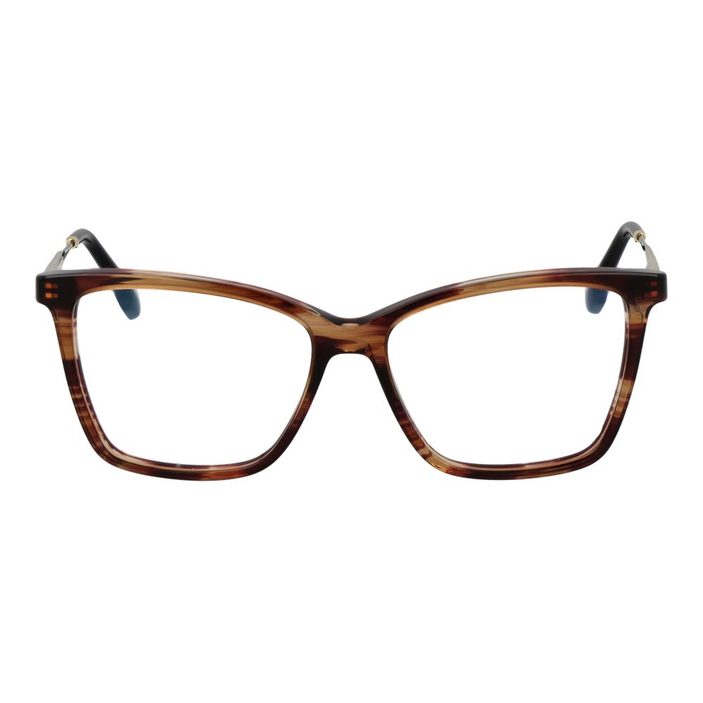 Victoria Beckham bruine metalen en plastic bril (monturen)