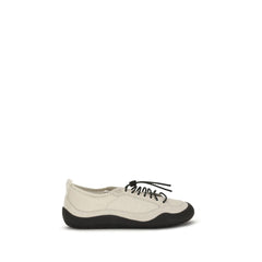 Prada Beige Stoffen Atletische Sneakers