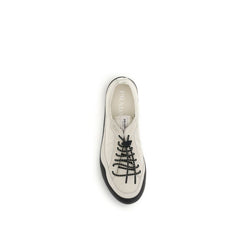 Prada Beige Stoffen Atletische Sneakers