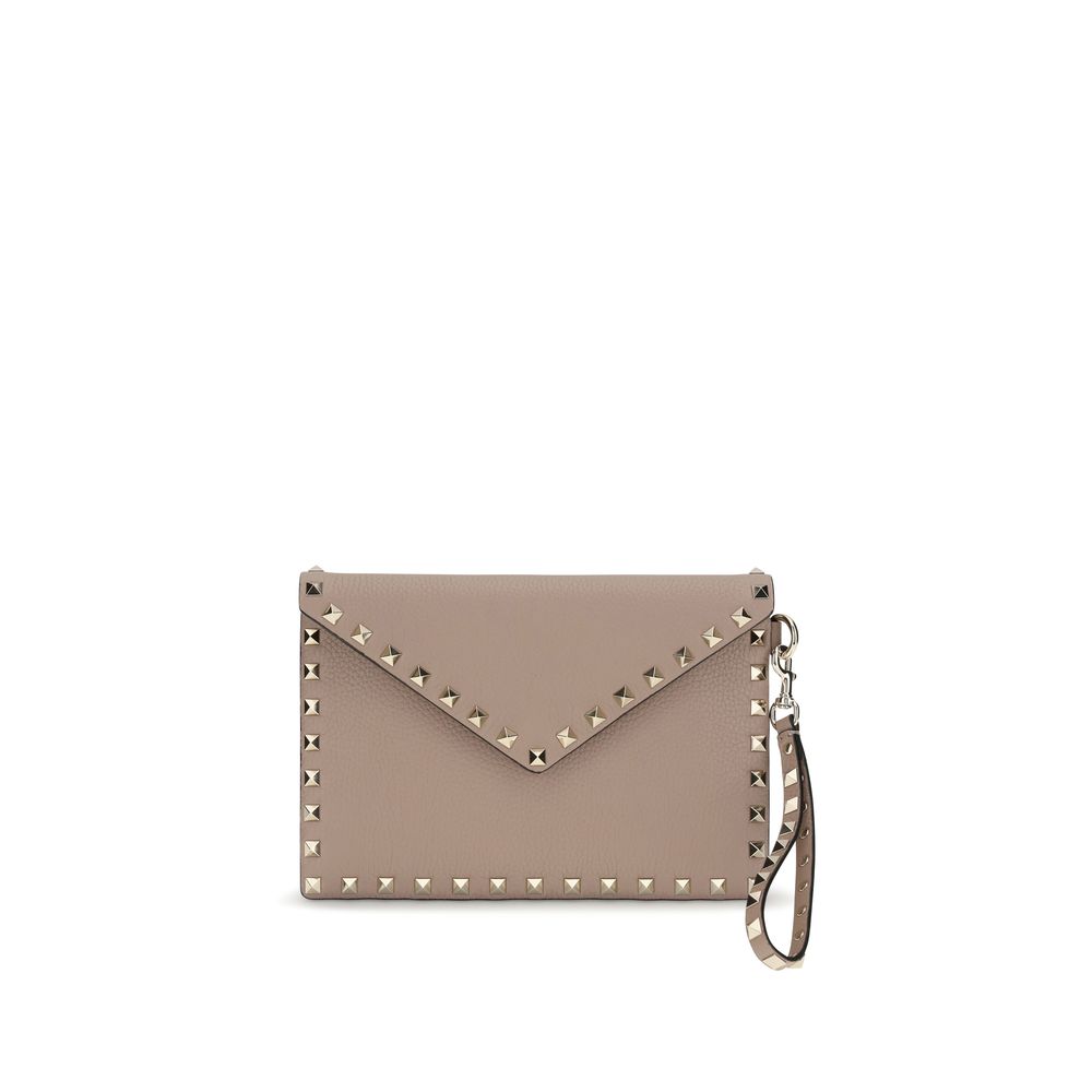 Valentino Garavani Beige Kalfsleer Bos Taurus Portemonnee