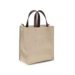 Marni Beige Kalfsleren Bos Taurus Schoudertas