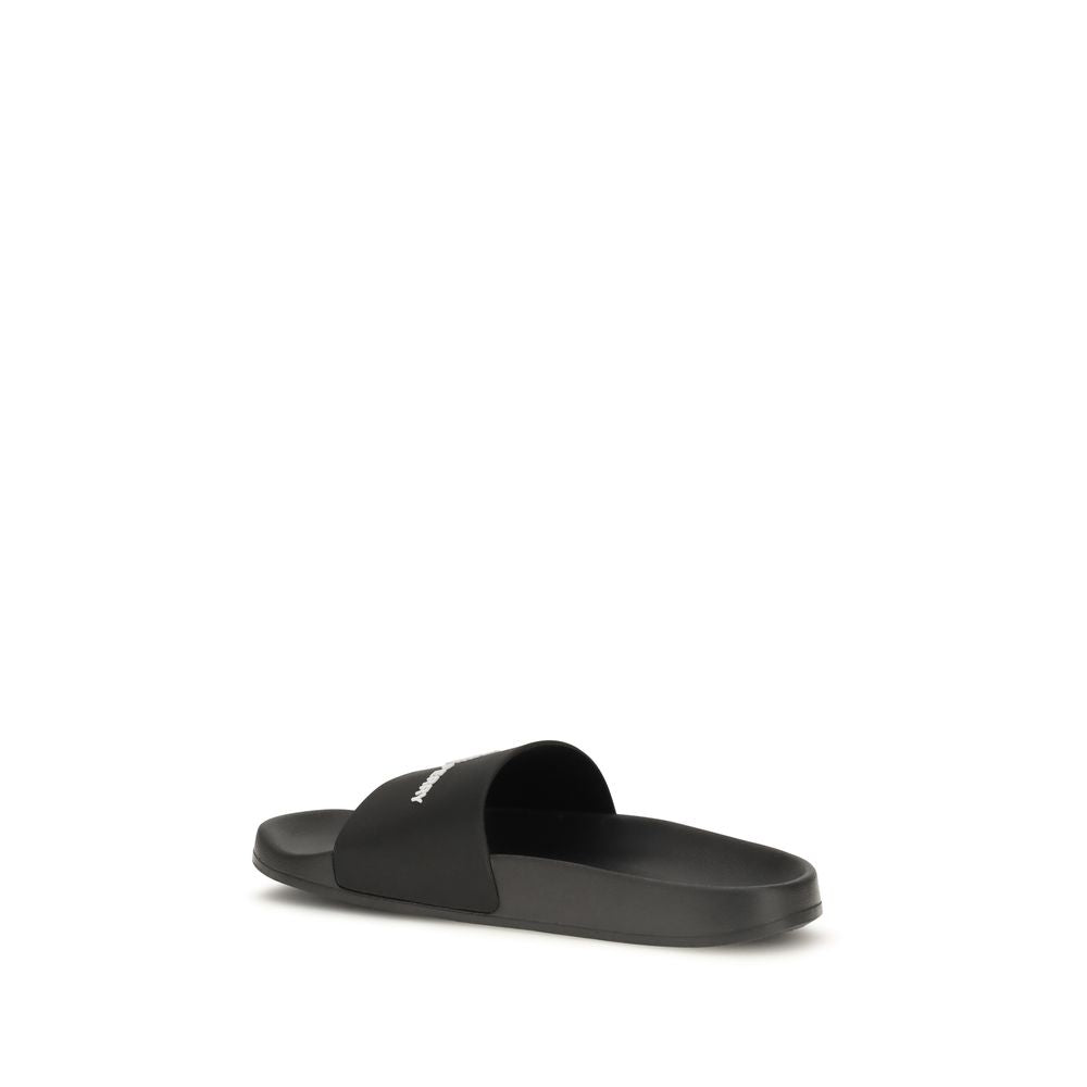 Fred Perry Zwarte Rubberen Sandalen