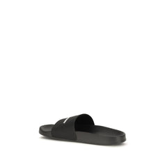 Fred Perry Zwarte Rubberen Sandalen