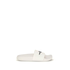 Fred Perry White Rubber Sandals