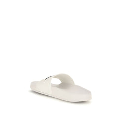 Fred Perry White Rubber Sandals