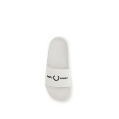 Fred Perry White Rubber Sandals
