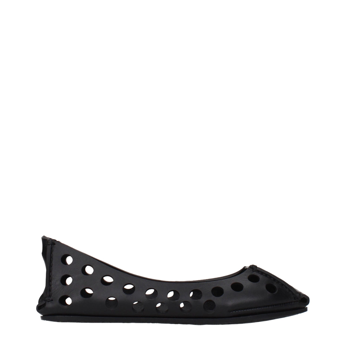Alaïa zwarte leren ballerina's
