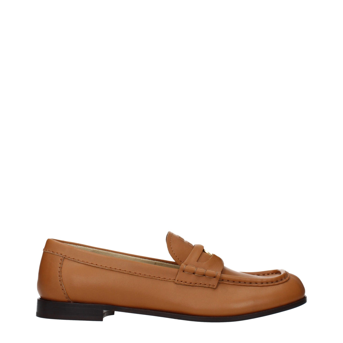 Miu Miu Bruine Leren Instaploafers