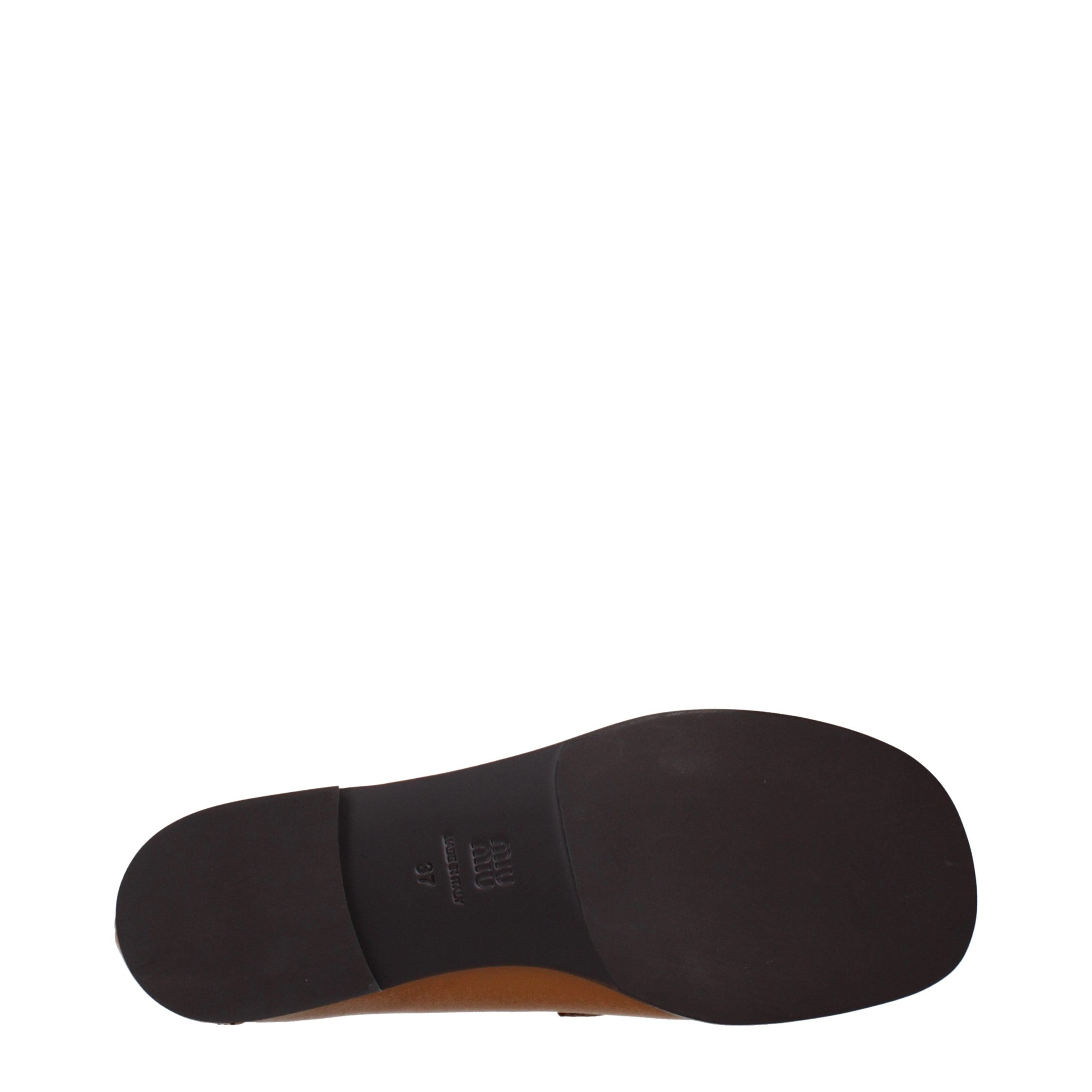 Miu Miu Bruine Leren Instaploafers