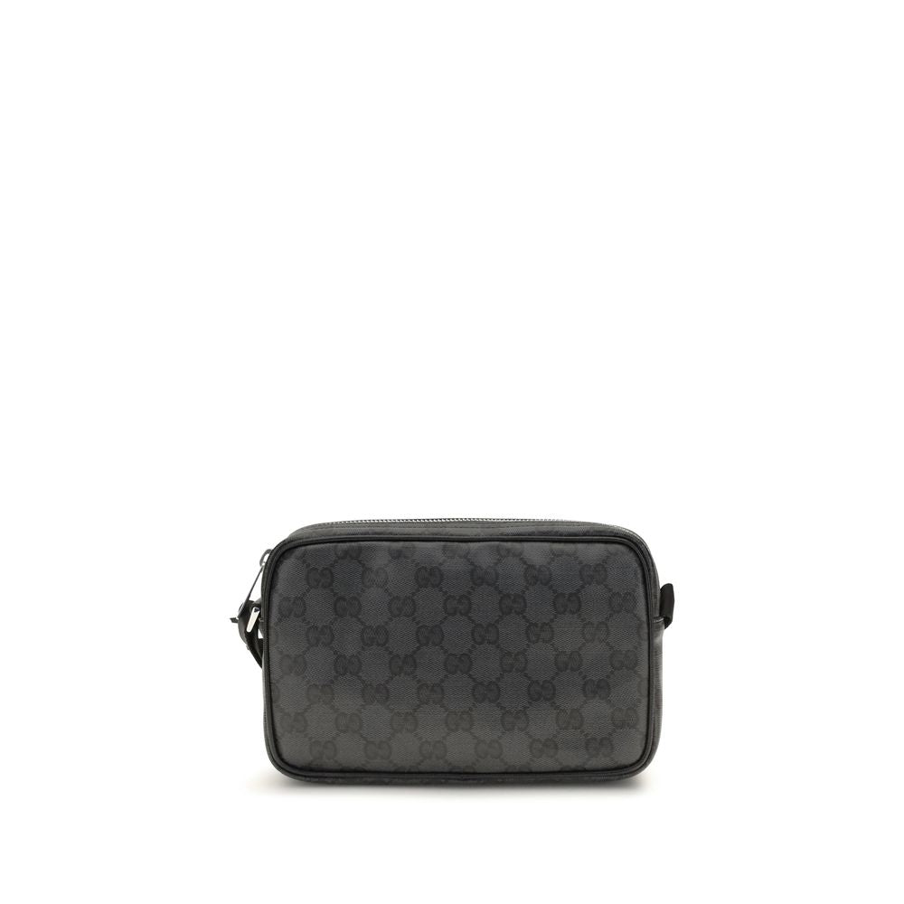 Gucci Zwarte Stoffen Schoudertas