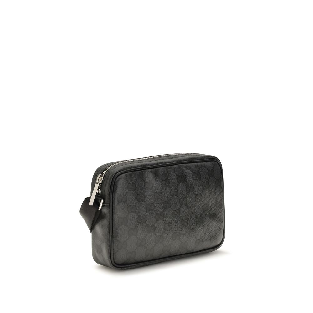 Gucci Zwarte Stoffen Schoudertas
