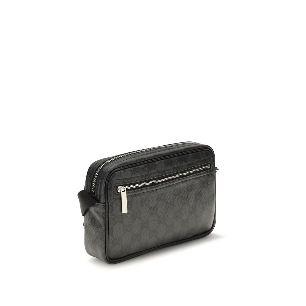 Gucci Zwarte Stoffen Schoudertas